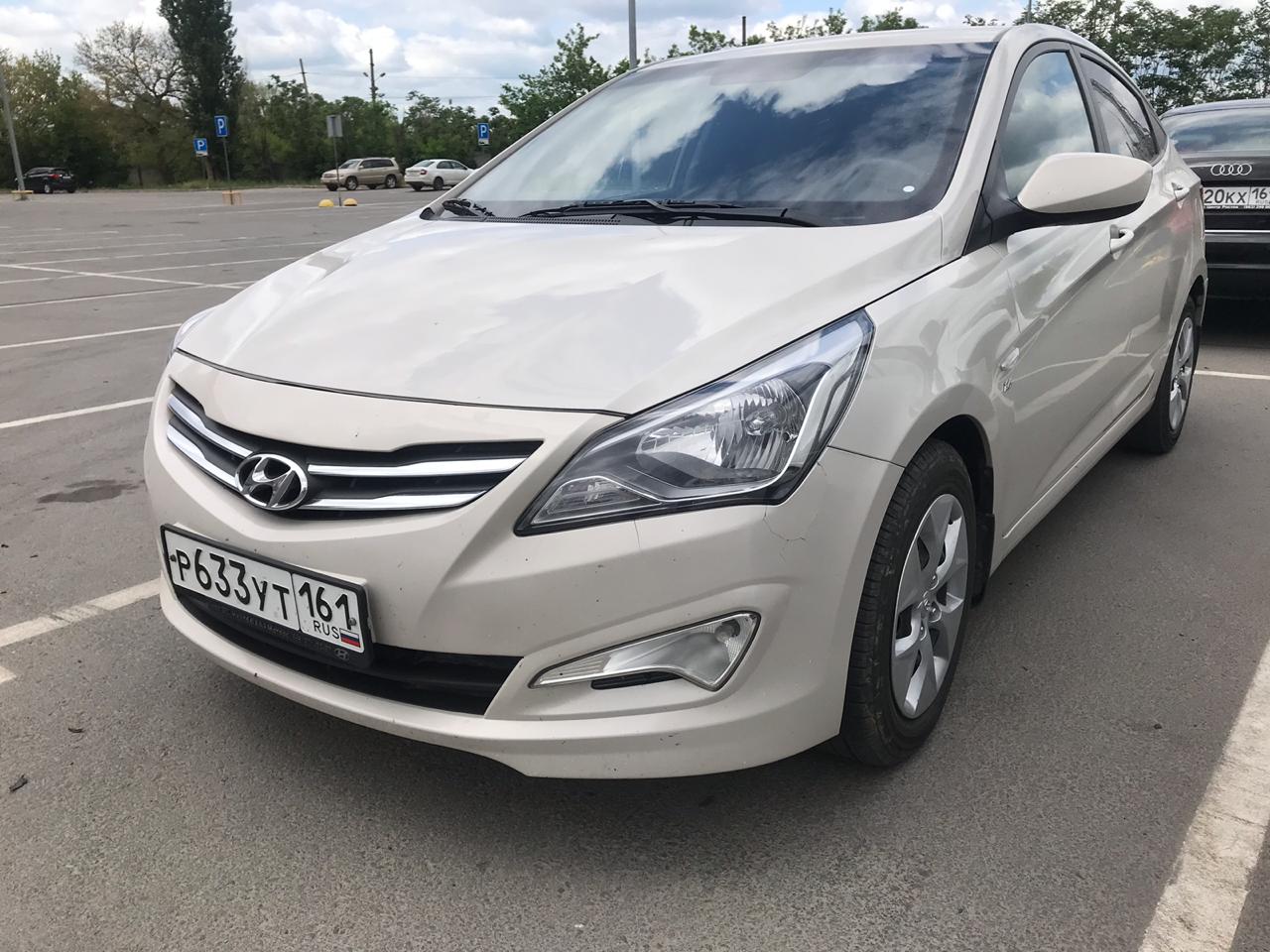 Заказ Hyundai Solaris (седан) беж. ААКП - Ростов Авто Прокат